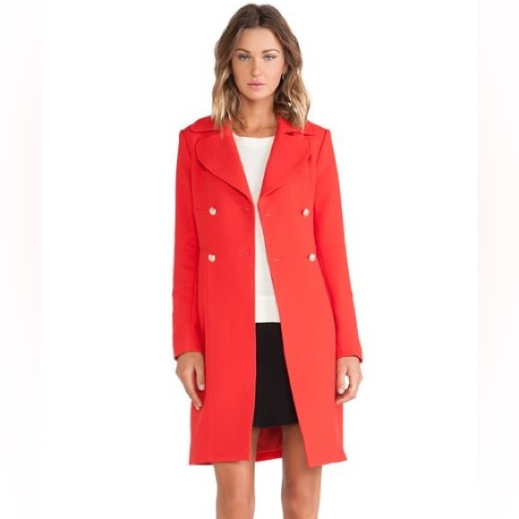 Diane Von Furstenberg Jackets & Blazers - Mirabella Coat in Poppy
DIANE VON FURSTENBERG Size 8